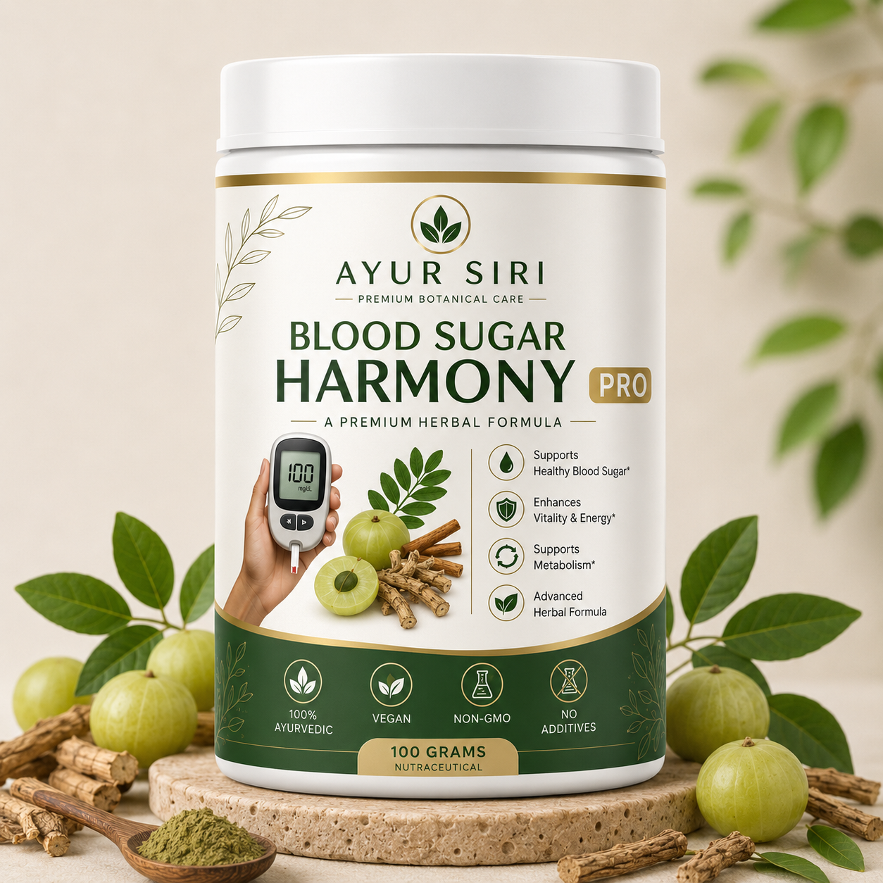 AYURSIRI ® DIABETES BLOOD SUGAR POWDER 60DAYS CHALLENGE