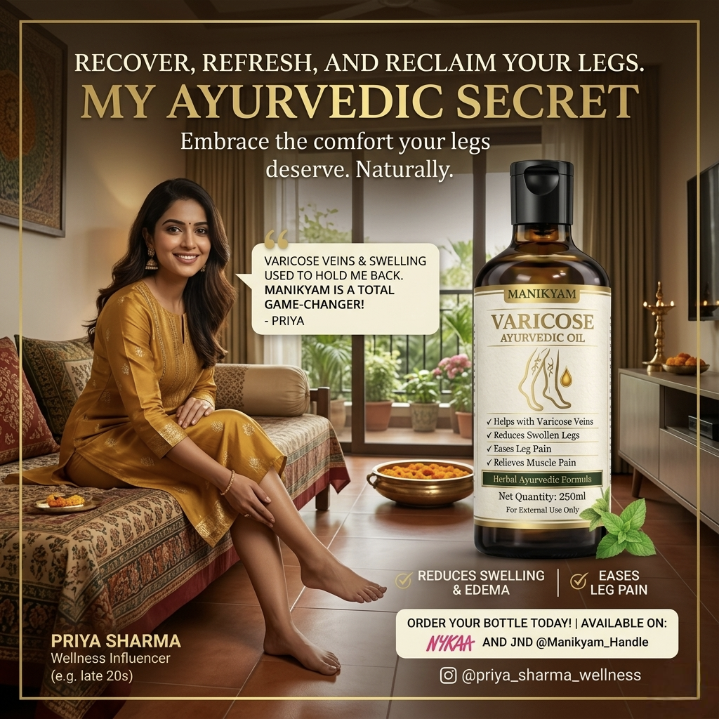 VARICOSE VEINS PAIN RELIEF OIL - Ayurveda Oil Relief 60 Days Challenge