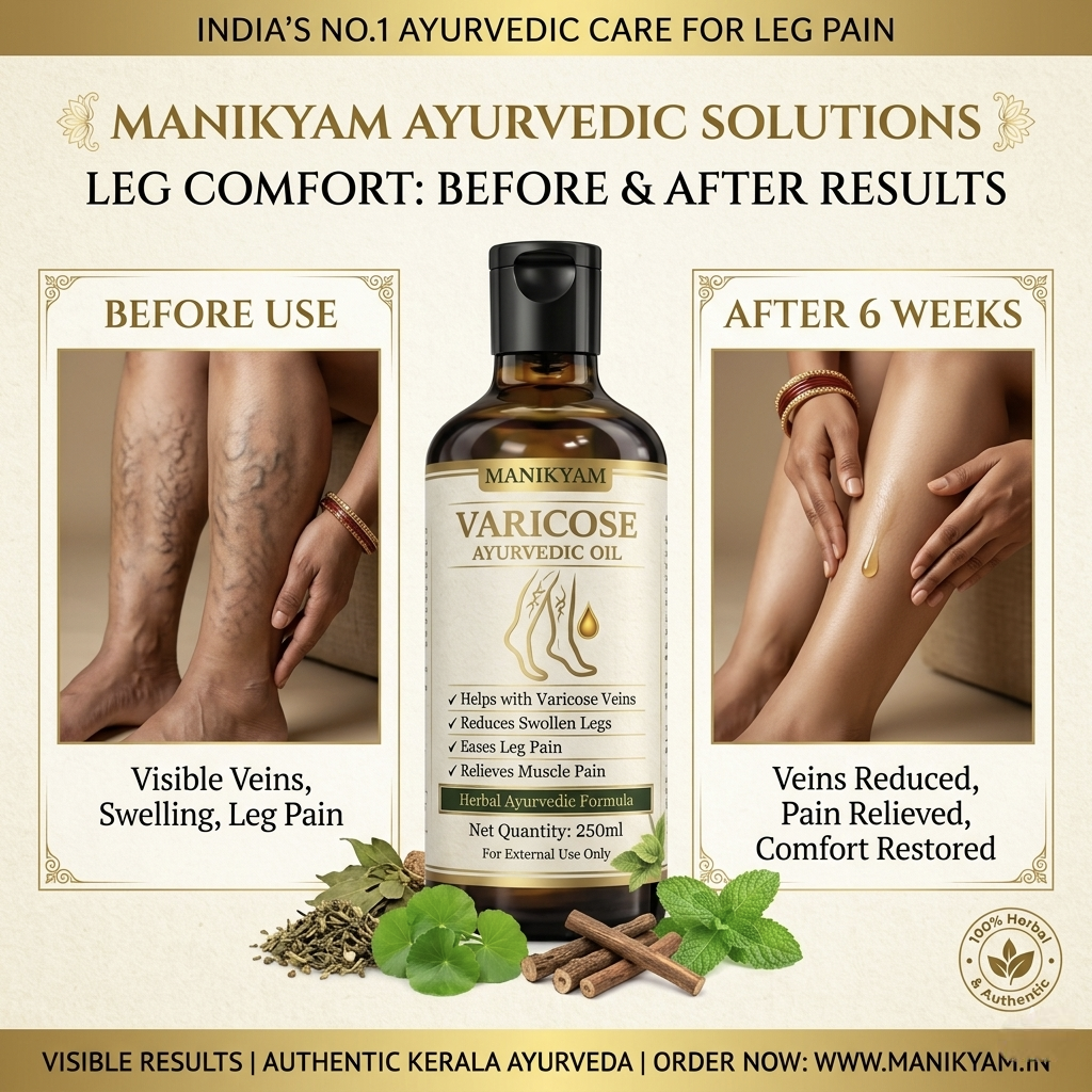 VARICOSE VEINS PAIN RELIEF OIL - Ayurveda Oil Relief 60 Days Challenge