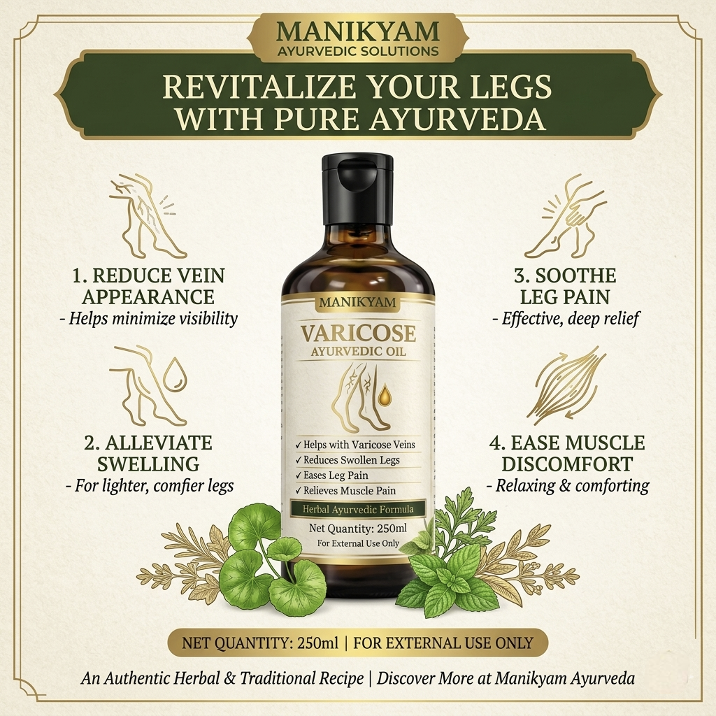 VARICOSE VEINS PAIN RELIEF OIL - Ayurveda Oil Relief 60 Days Challenge