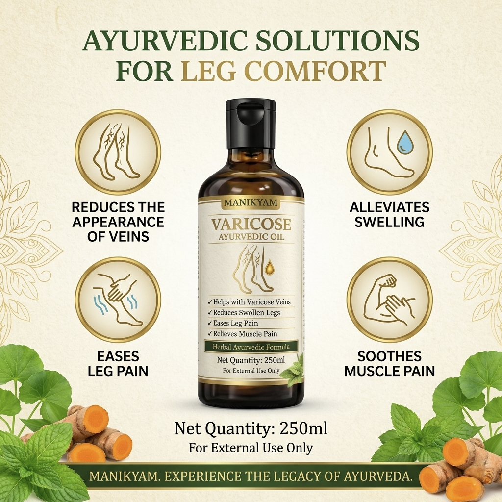 VARICOSE VEINS PAIN RELIEF OIL - Ayurveda Oil Relief 60 Days Challenge