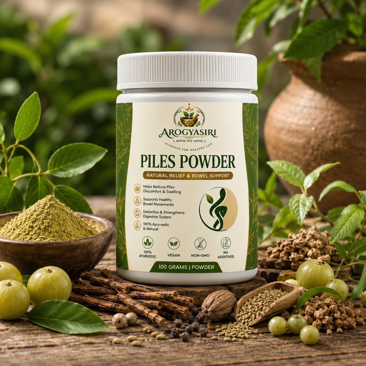 AYURSIRI® PILES RELIEF POWDER-30 DAYS CHALLENGE