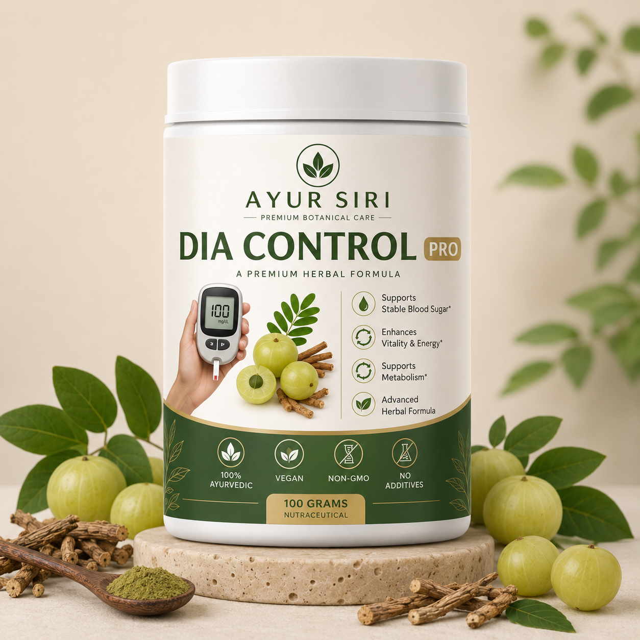 AYURSIRI ® DIABETES BLOOD SUGAR POWDER 60DAYS CHALLENGE